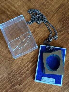 Karl Laine Bronze Necklace in Original Box Brutalist Finland Mid Century Modern